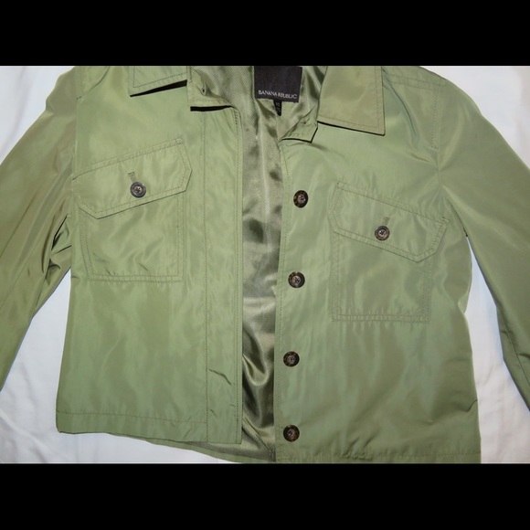 Banana Republic Green Military Jacket - Size XS - Picture 2 of 4